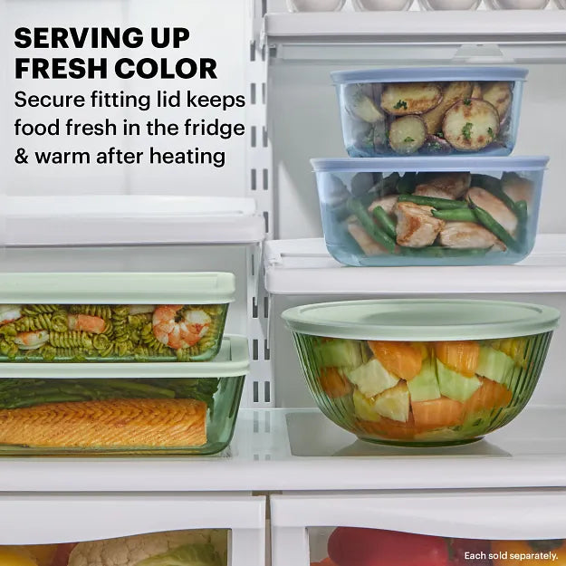 Pyrex® Colors Sculpted Tinted 4-piece Mixing Bowl Value Pack - Image 4
